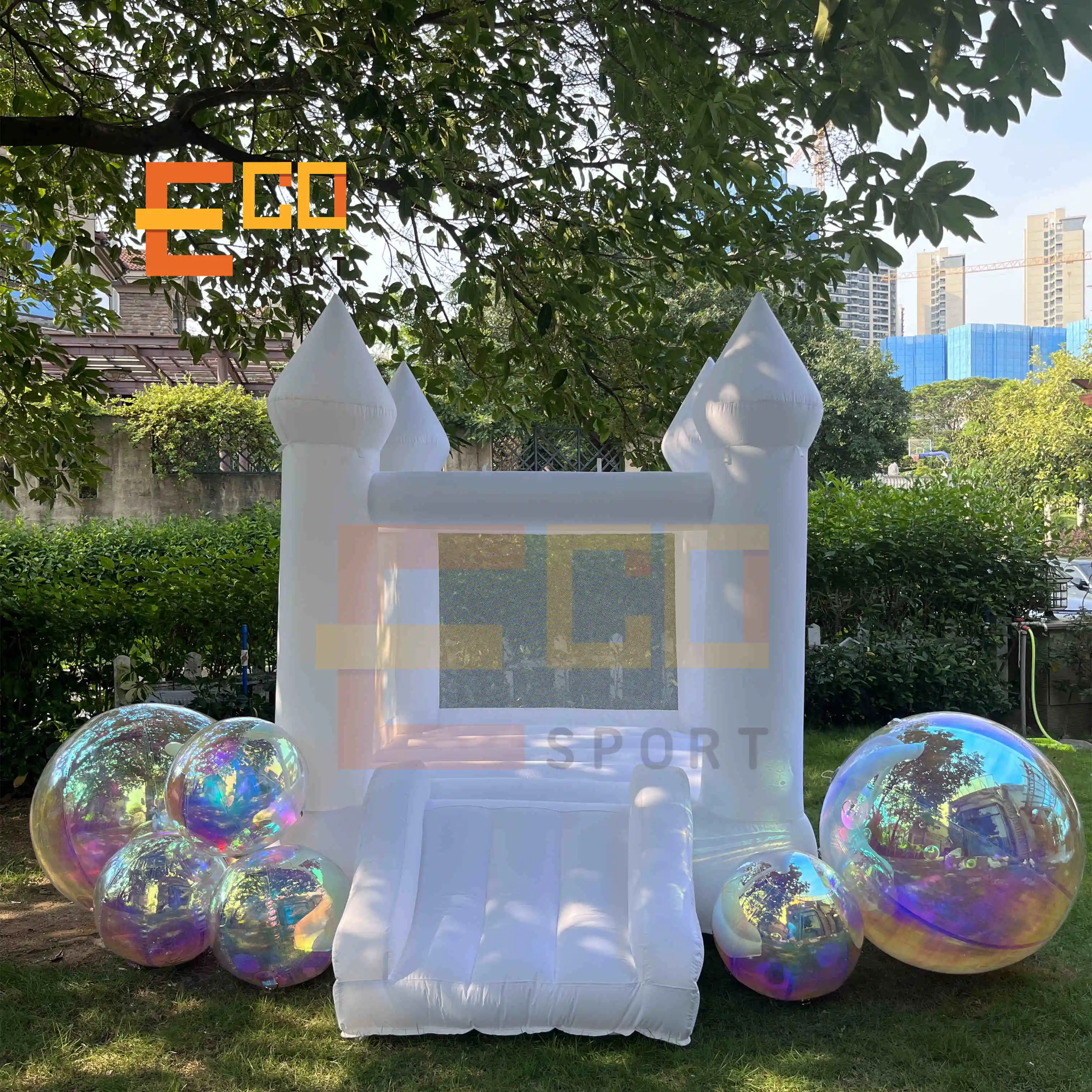 Mini Casa de rebote inflable Oxford para niños, castillo hinchable para niños pequeños, Decoración de cumpleaños, casa de rebote de Luna, juego suave