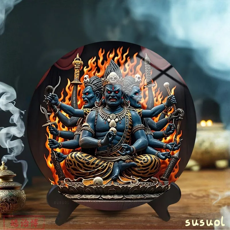 

Wholesale Buddhism buddhist Yamantaka Acalanatha Mandala Mantra Scripture holy display altar family bless temple monk worship