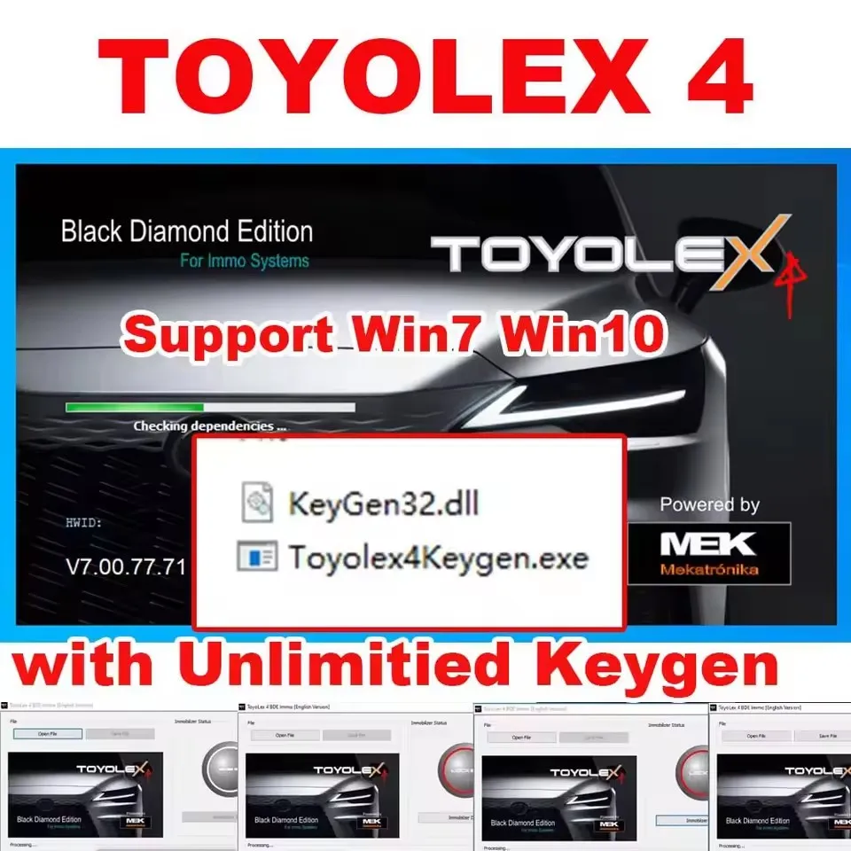 6 IN 1 ECU Software WinOLS 4.7 XDecoder 10.3 LEX3 LEX 4 DaVinci 1.0.28 IMMO SERVICE ​TOOL V1.2 Car Repair Software