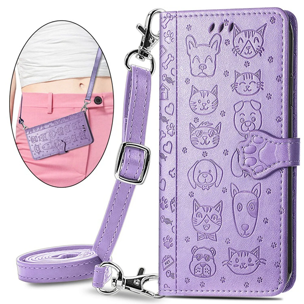 Cartoon Cat Dog Crossbody Leat - Vivo Y28 ulasan dan harga