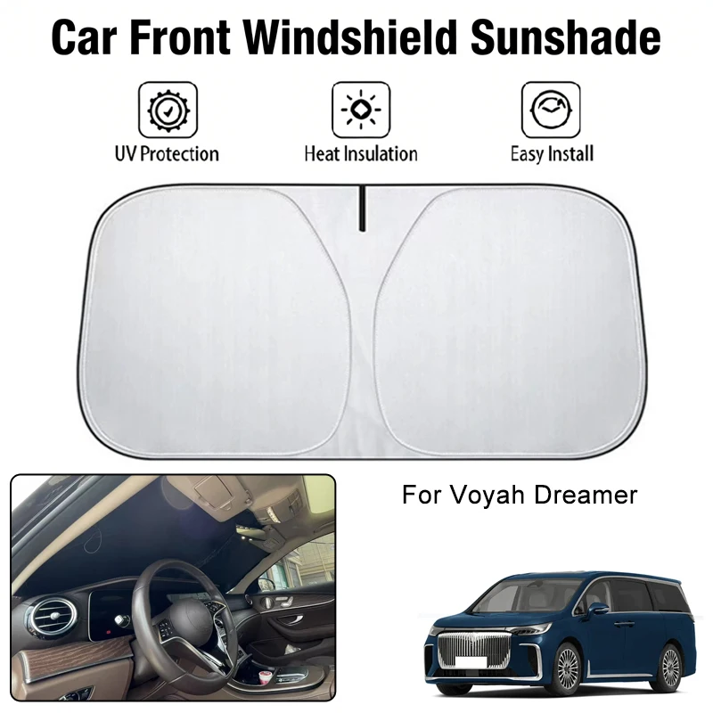 

Foldable Car Windshield Sun Shade UV Block Heat Insulation For Voyah Dreamer Interior Protection Accessories