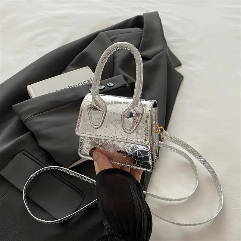 

Chic Unique Vintage Casual Crossbody Bag - Mini Top-Handle Small Square Bag Minimalist Fashion Shoulder Bag Female Clutch Bag