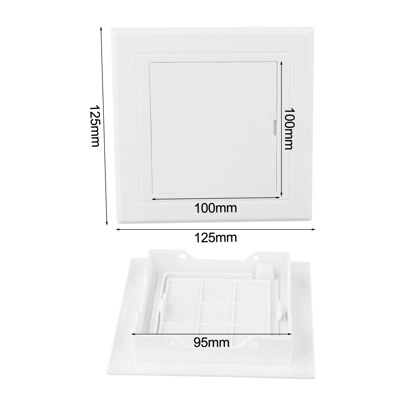 Repair Door Cover Access Panel For Home Renovations ABS Material Commercial Space Easy Installation Functional Access