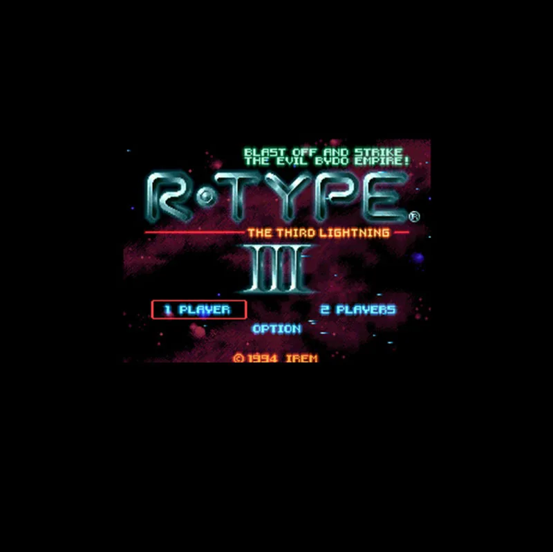 R-Type III - The ThirdLightning NTSC Version 16 Bit 46 Pin Big Gray Game Card For USA Game Players