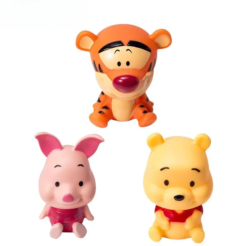 Cartoon Dsn 3-teiliges Winnie Puuh Ornament-Set, Niedliche Tierfiguren, Schweinchen Winnie Puuh Tigger Kuchendekoration – Detail 5
