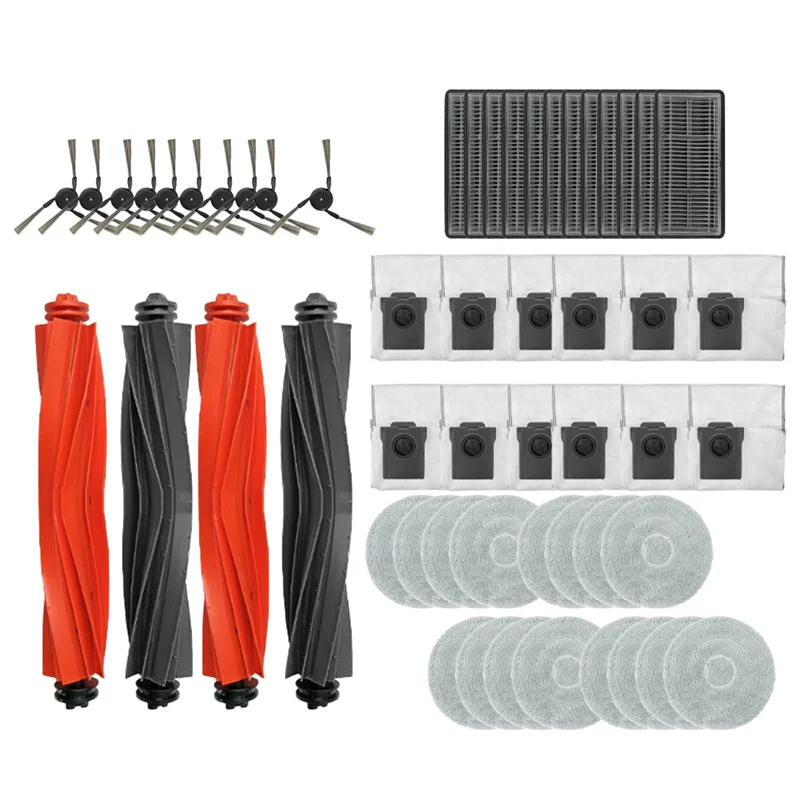 

A24P For Dreame X40 Pro Ultra Robot Vacuum Dust Bag Parts Mopping Cloth Filter Brush Spare Parts Accessories
