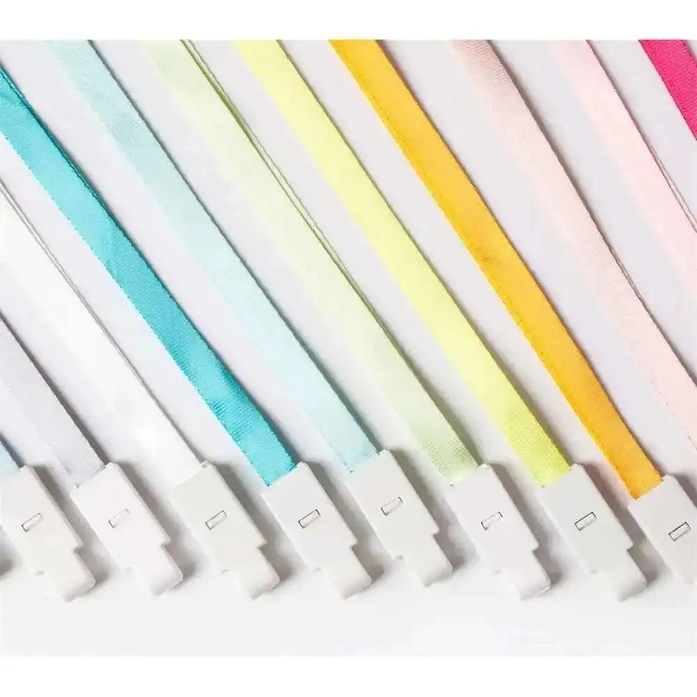 Width 10mm Name Card Case Badge Rope Hanging Cord Worker Student Id Badge Frame Lanyard Button Sleeve Rope Chain