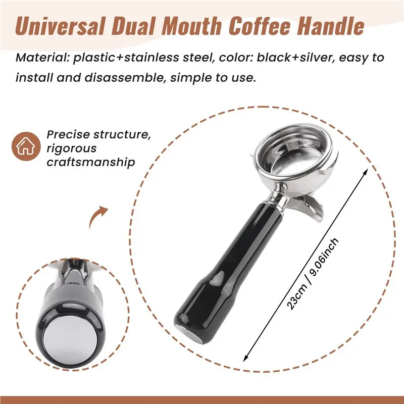 58MM Stainless Steel Coffee Machine Portafilter Holder Portafilter For Rocket/ Expobar Double Mouth/ E61/ FAEMA Limited Time Off