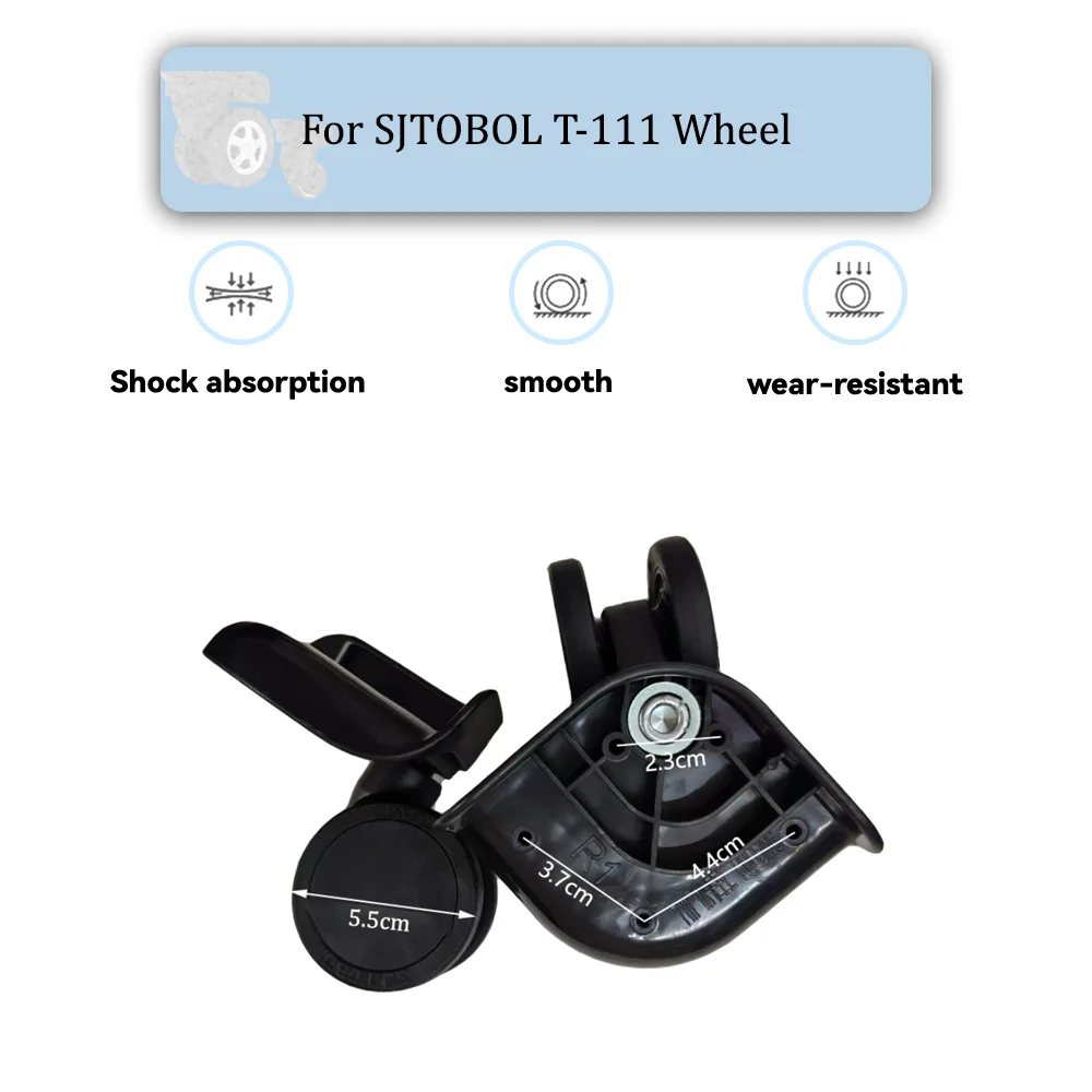 

For SJTOBOL T-111 Universal Wheel Replacement Suitcase Silent Smooth Convenient Shock Absorbing Rotating Accessories Wheels