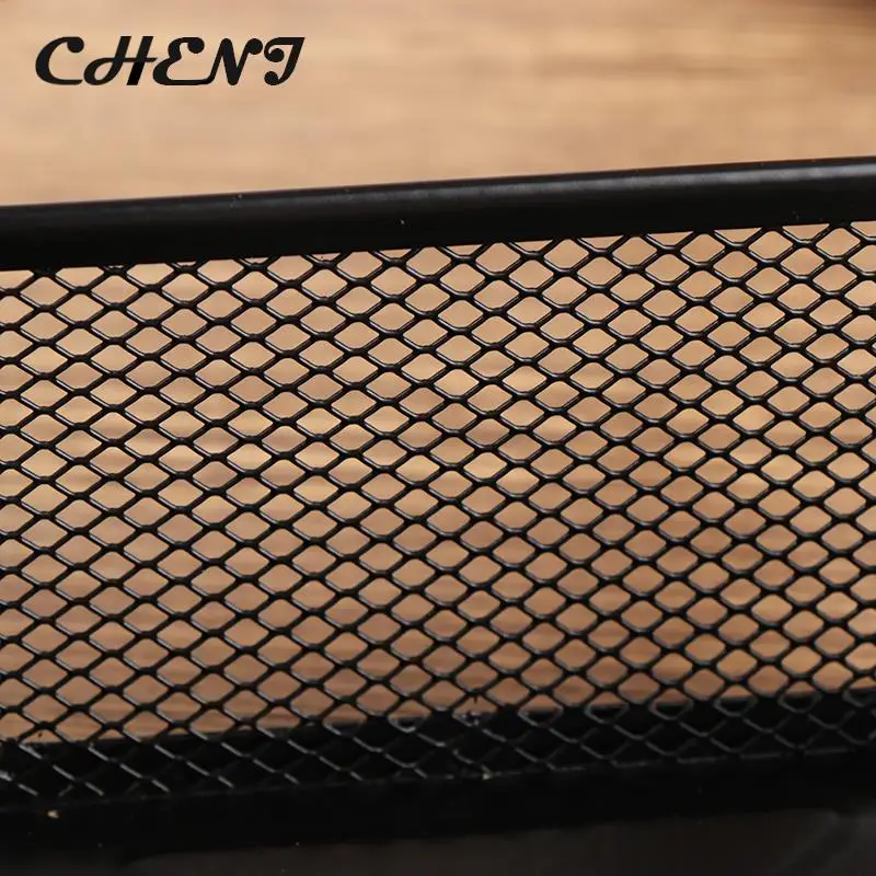 Desk Stationery Organizer Creative Metal Pen Holder Pencil File Storage Rack Storage Box Office Accessories Desktop Ornament