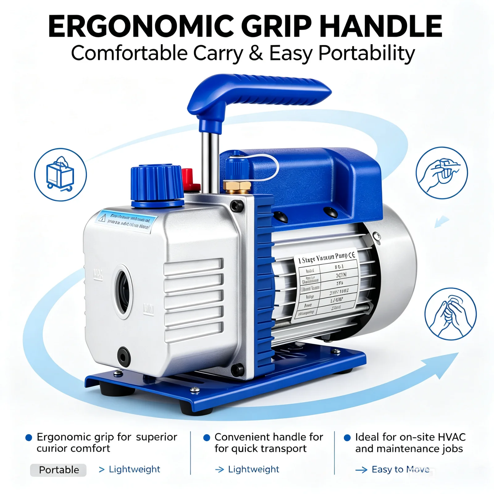 VEVOR Pro Leg Stretcher 220LBS Leg Stretch MachineVacuumPump,1.8-4.8CFMwithGaugesACRefrigerantHVACRefrigeration
