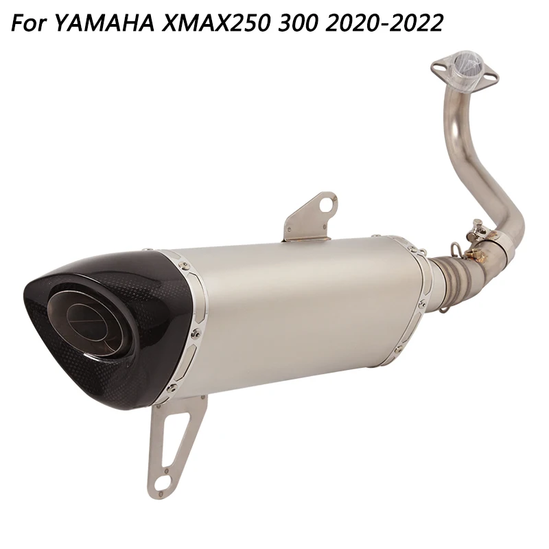 Escape   Motorcycle Front  Connect Tube And Tail  Pipe Stainless Steel Exhaust System For YAMAHA XMAX250 300 2017-2022