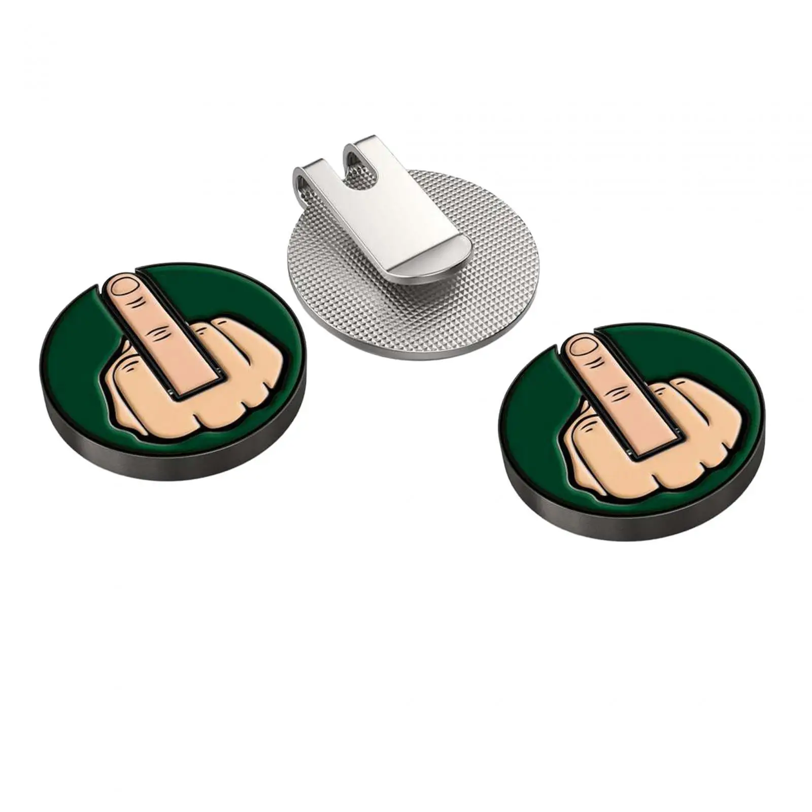 

Funny Middle Finger Golf Ball Marker Diameter 2.5cm Great Gift