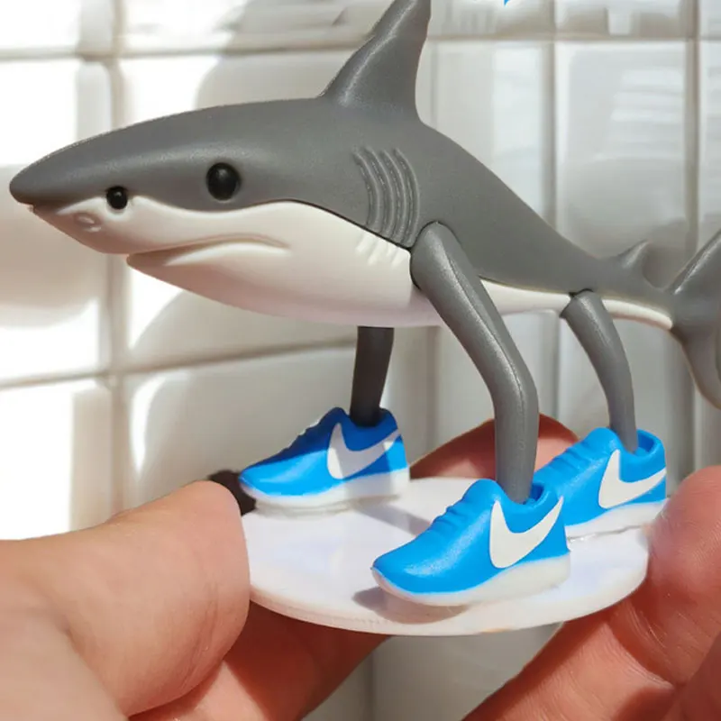 Figuras de Anime de dibujos animados divertidos Tralalero Tralala, juguete, decoración de escritorio, figura de acción, modelo de tiburón, colección de estatuas, juguetes, regalos