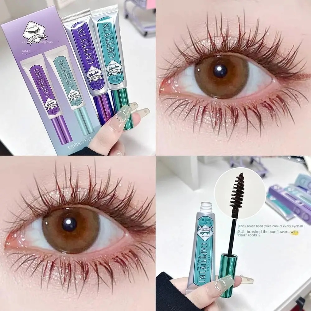 Hyper Curling Tandpasta Tube Mascara Niet-Vegen Snel Droog Curling Dikke Wimpers Creatieve Extra Volume Wimper Extensie