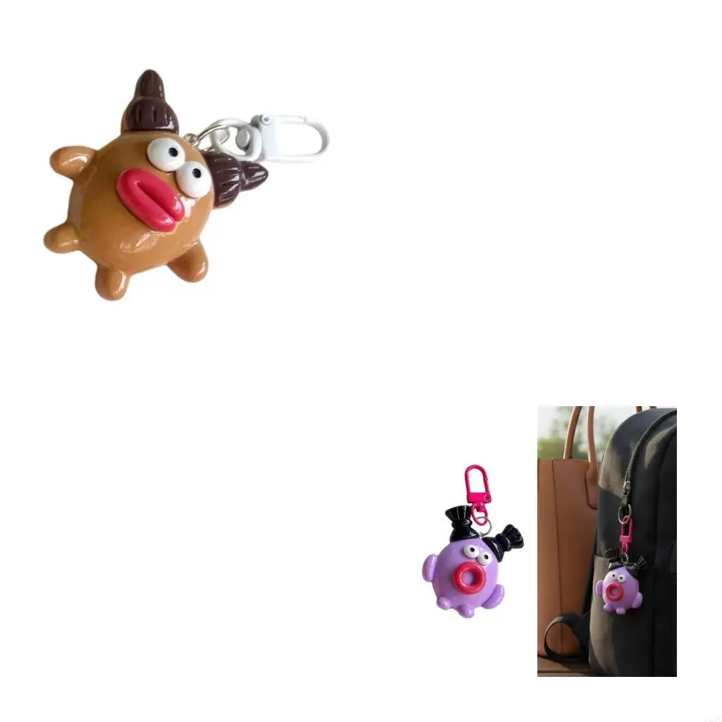 

Playful Talking Lips Holder Sturdy Backpack Charm For Best Friend