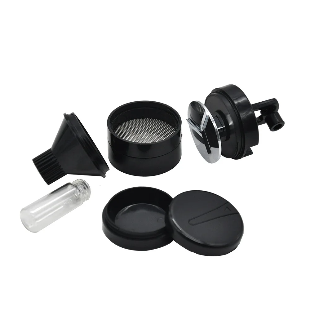 43mm Hand Grinder Diameter with Filler Tobacco Herb Crusher Storage Aluminum Grinders Smoke Pipe Cigarette Accessories view 4