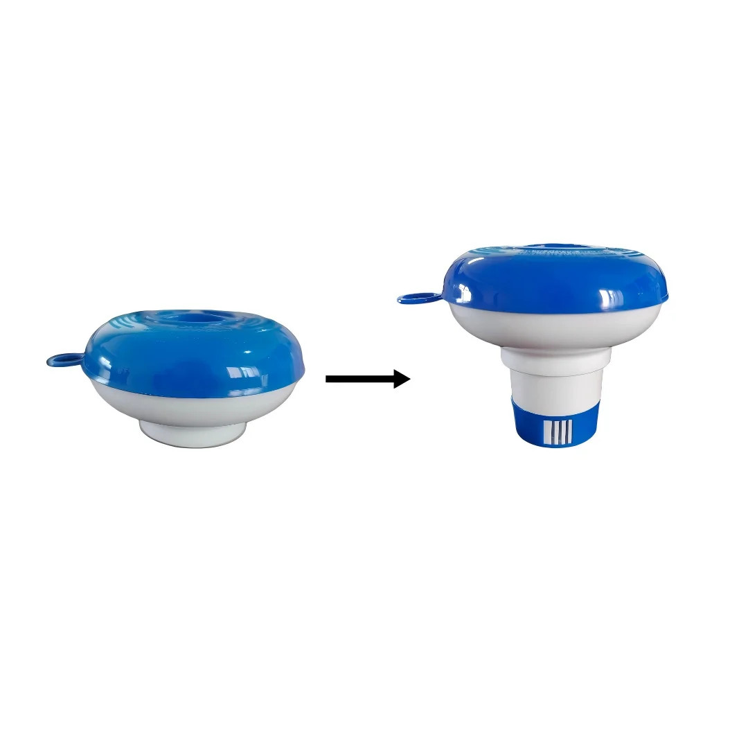 Mini  Floating Chemical Dispenser for Chlorine Bromine Tablets Pool Spa Hot Tub Cleaning Tool Supplies view 3