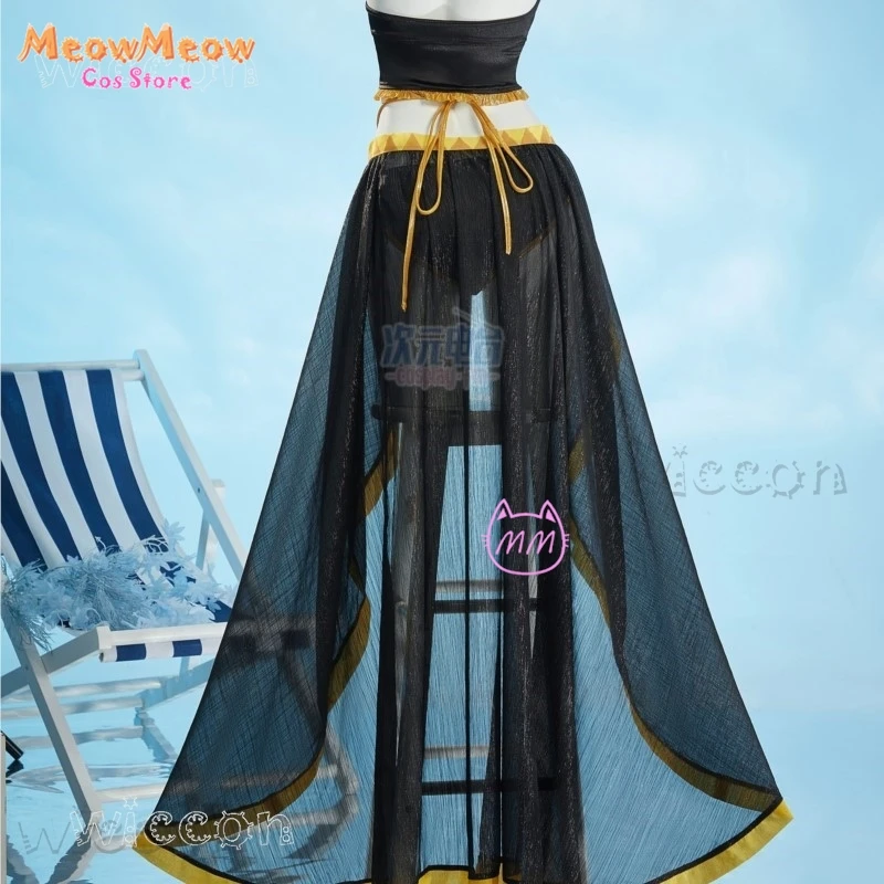 

Костюм для косплея Project SEKAI: женский раздельный купальник из двух частей, аниме-игра, для воды