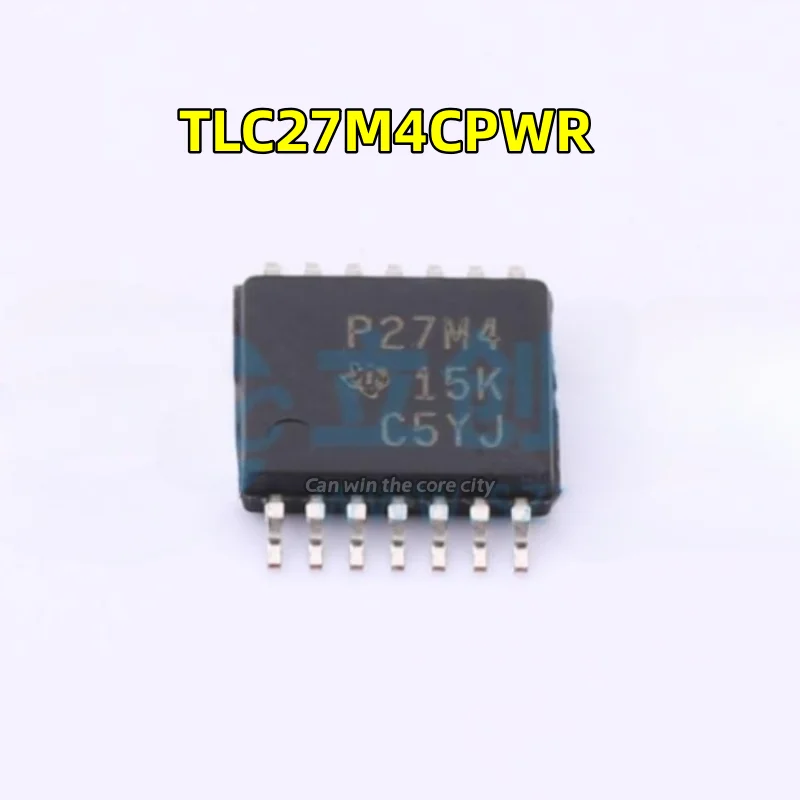 50 PCS / LOT new TLC27M4CPWR TLC27M4 P27M4 TSSOP-14 amplifier group 4 input offset current