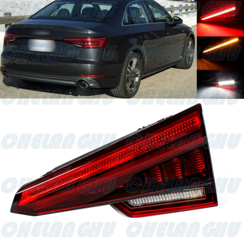 

For Audi A4 2017 2018 2019 2020 2021 2022 2023 Right Inner Side Tail Rear Lamp Light With LED Bulbs 8W5945094C