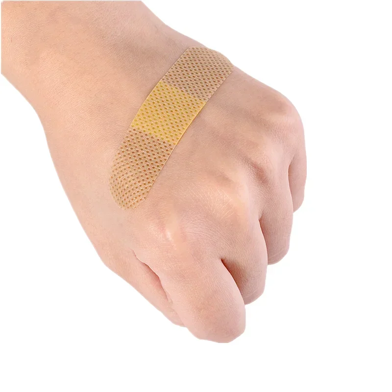 100Pcs Waterproof Band-Aids Adhesive Bandages First Aid Medical supplies Anti-Bacteria Wound Plaster Travel Emergency Kits