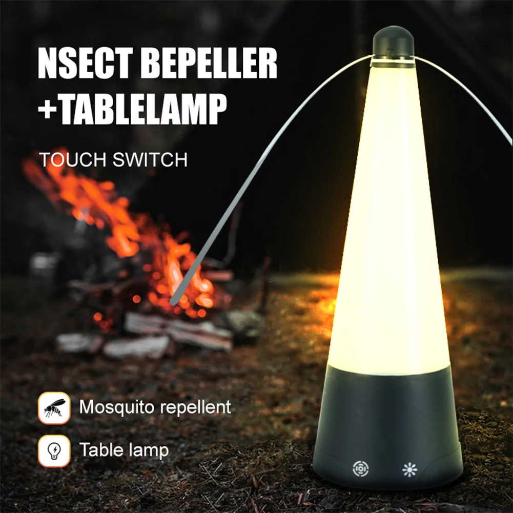 Outdoor Fly Repellent Fan Portable Mosquito Repellent Table Fan Pest Control USB/Battery Powered Bugs Repellent Fan for Picnic