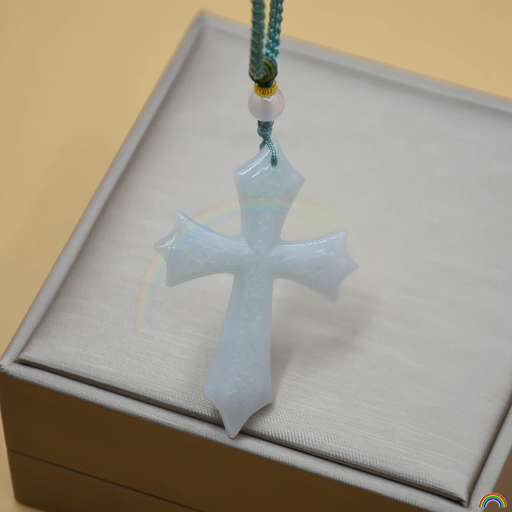 Rwbuy-Pendentif croix de diversification de qualité A, naturel, collant simple, design de marque