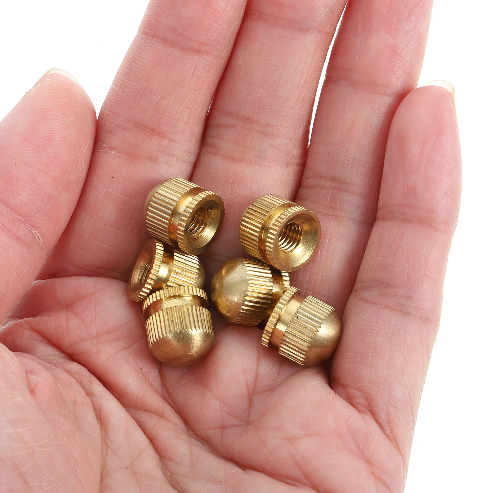

6Pcs Ceiling Lamp Screw Caps Metal Brass Screw Nuts M5 Pendant Light Fixture Hardware Accessories Cap Nuts Ceiling Lamp Hardware