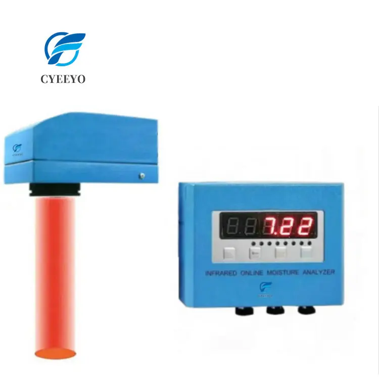 conveyor belt grain paddy wood chip sawdust Coal Infrared Nir Online Moisture thickness Meter Analyzer