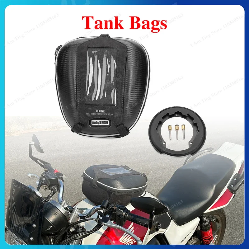 

Motorcycle Fuel Tank Bag For HONDA CBR1100XX CB400 CBR600/900/1000/RR ST1100 Varadero Waterproof Racing Luggage Bags Tanklock