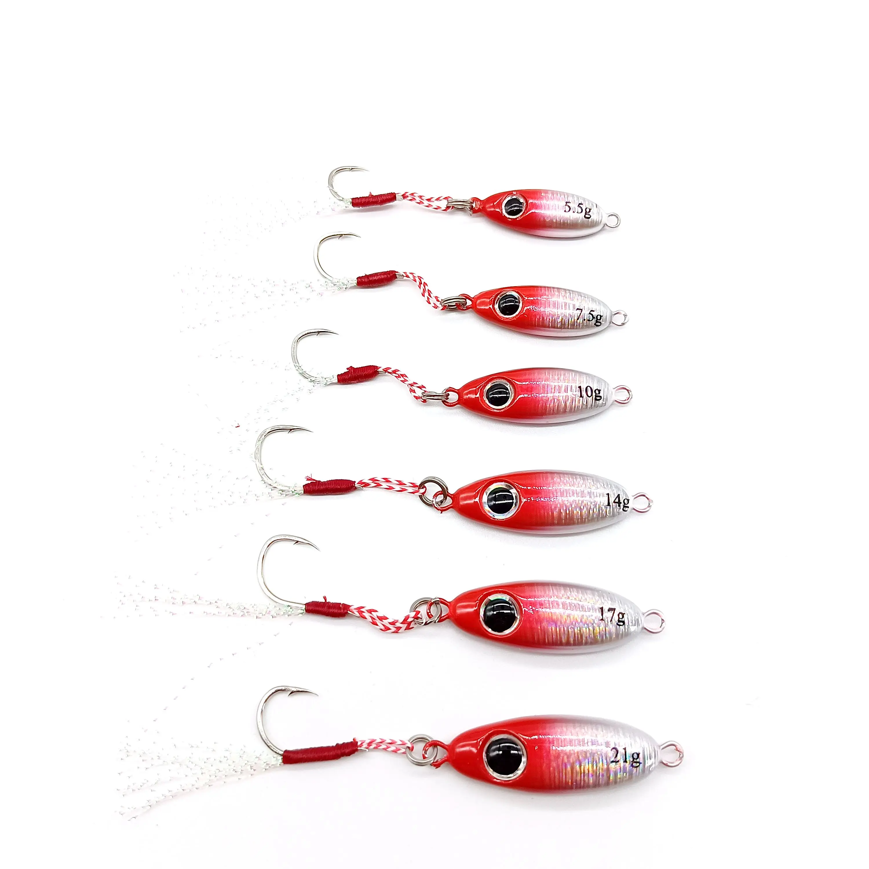 DUODUOYU 1PCS Micro Metal Jig Fishing Lures 5.5g/7.5g/10g/14g/17g/21g  Shore Casting Jigging Spoon Saltwater Artificial Bait