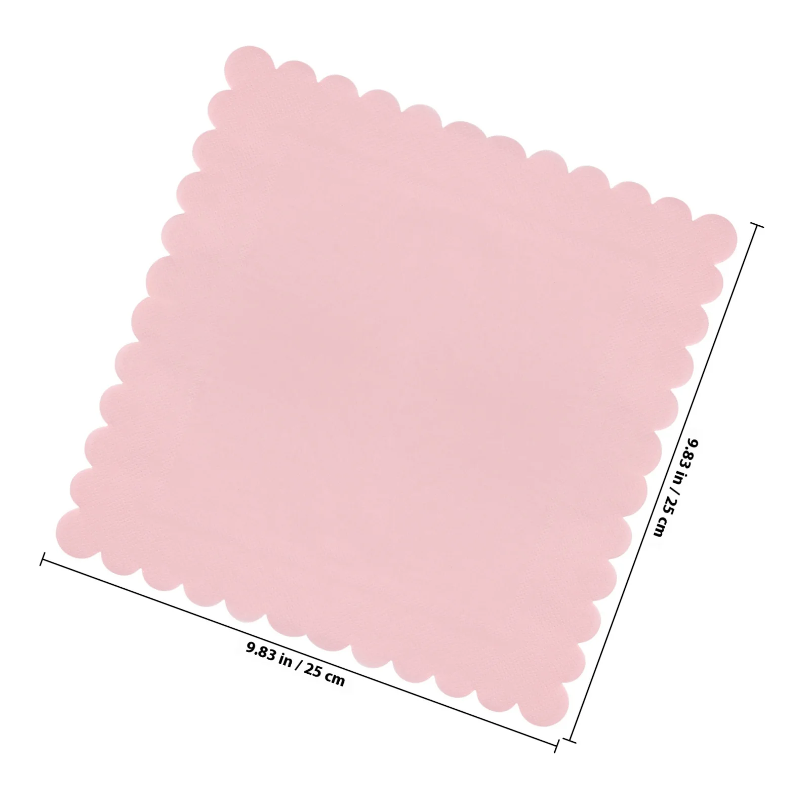 150 قطعة مناديل وردية للاستعمال مرة واحدة لحفلات العشاء ومستلزمات الغداء ورق صدفية ناعم ومريح وعملي #2