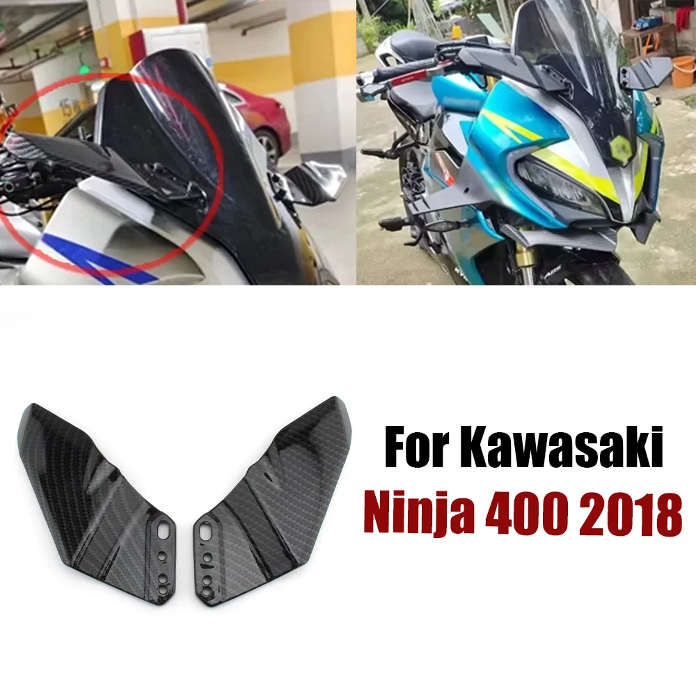 

For Kawasaki Z800 Ninja 400 ZX-6R ZX6R ZX10R ZX14R ZZR 1400 250 300 400 650 500R Z1000SX Motorcycle Winglet Aerodynamic Wing Kit