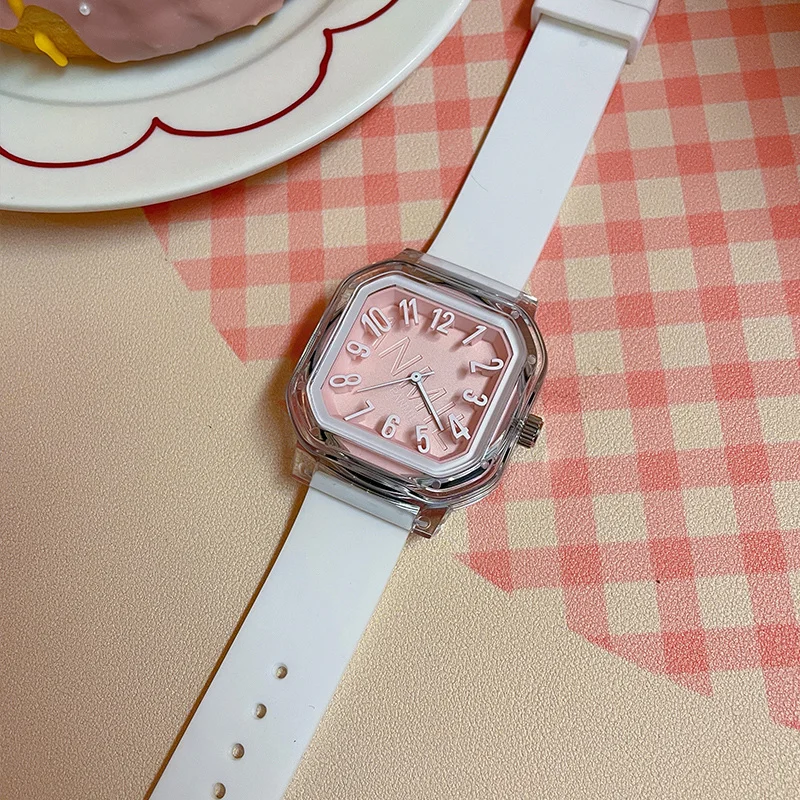 High value watch female junior high school dopamine square straight-A student brand female niche art female watch