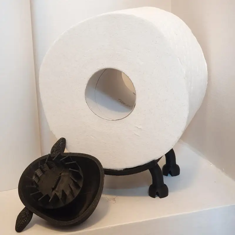 Black Sheep Toilet Roll Holder Animal Tissue Paper Standing Holder Resin Paper Towel Storage Rack for Home Bathroom Night Stands