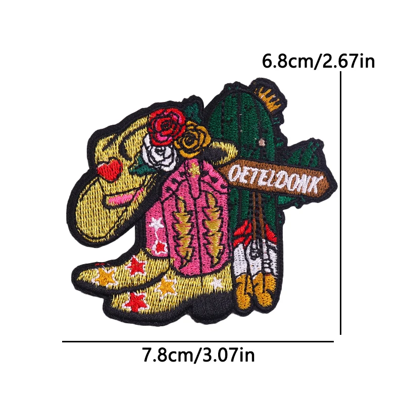 10PCS Set Netherland Oeteldonk Emblem Patch Iron On Embroidered Patches For Clothing DIY Carnival For Netherland Sew Badges