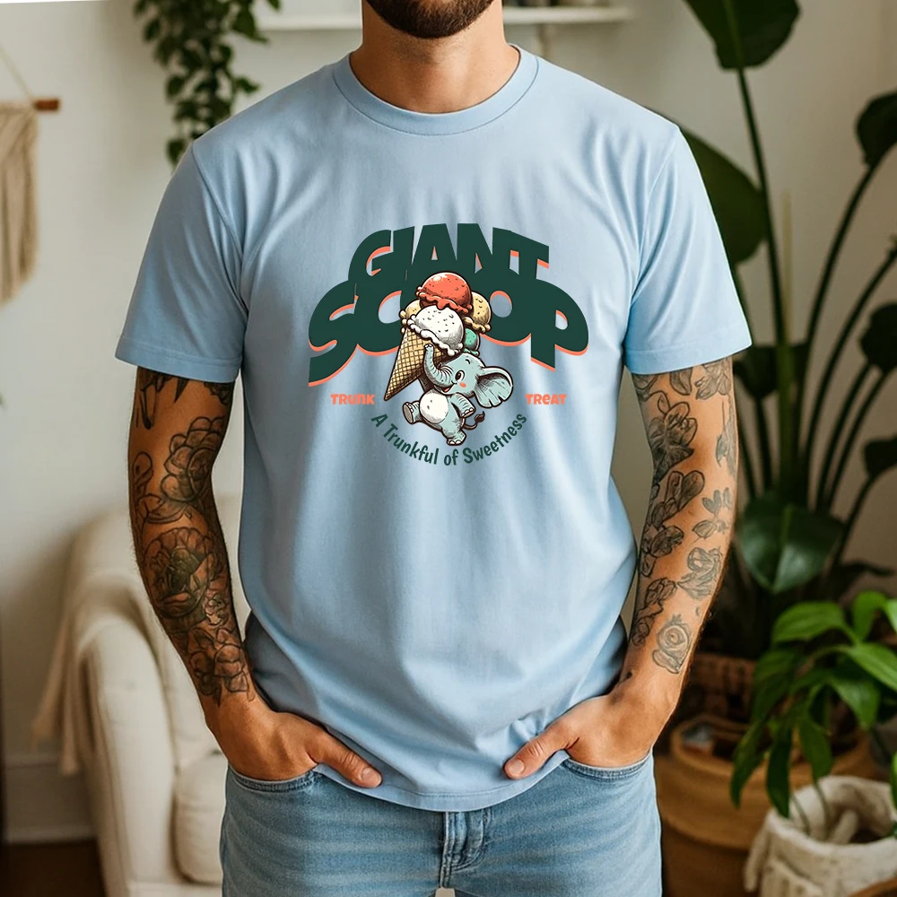 New Summer Men's 100% Cotton T-Shirt Retro 