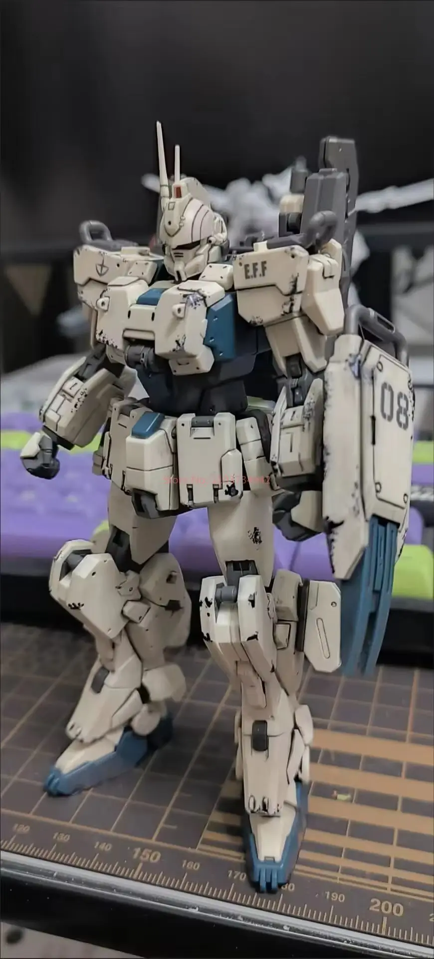 Hot Kurofuneco Easy-8 Action Figure 1/144 Ez8 God Ghost No.08 Warrior Model Kit 08ms Assembly Model Collectible Kid Gifts