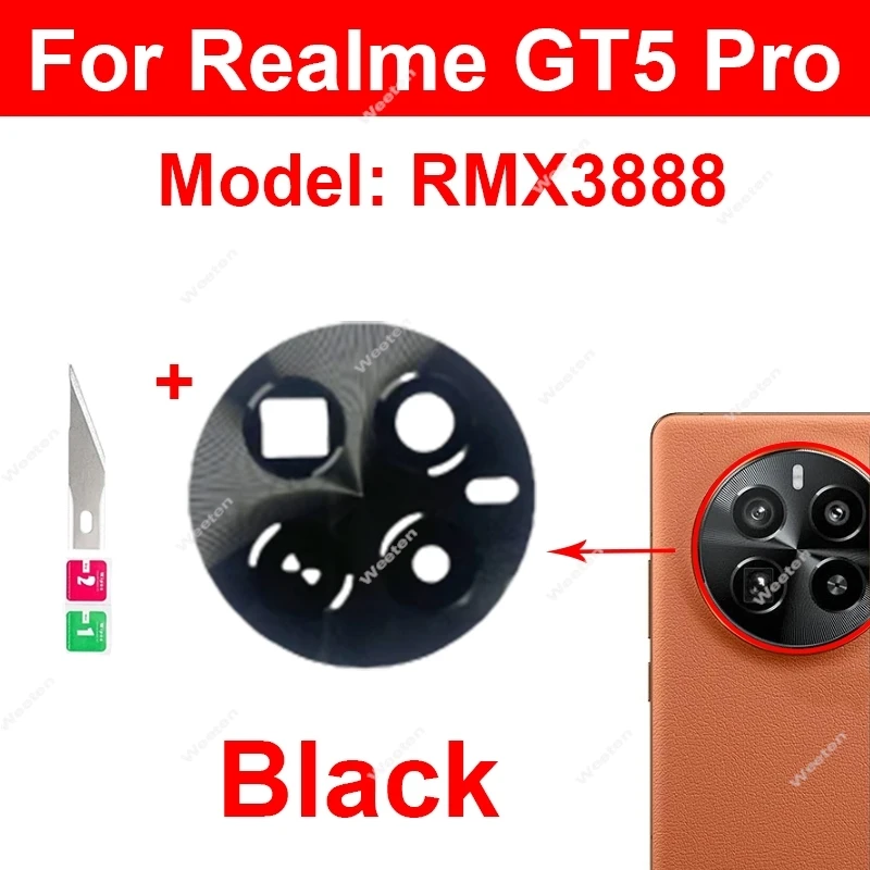 Achteruitrijcamera Lensglas Voor Realme GT Neo 5 Neo 5 SE GT5 Pro GT7 Pro Racing Terug Camera Lens Glas met Sticker Vervangende Onderdelen