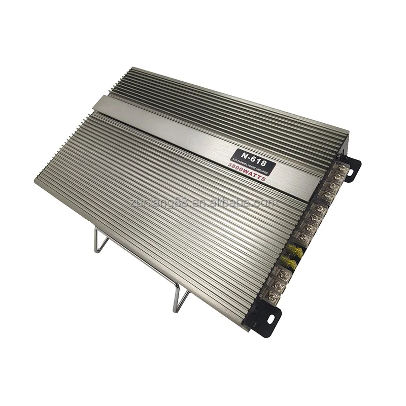 Factory OEM Peak Power 3800W Car Audio Amplifier 12V Full Range Amp 4 Channel AB Car Subwoofer Amplifier
