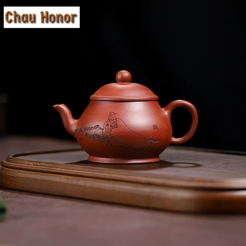 

170 мл Бутик Исин Фиолетовые Глиняные Чайники Ручной Работы Пирфор Горшок Сырой Руд Грязь Чайный Чайник Китайский Чайный Набор Цзыша Подарок Для Кафе