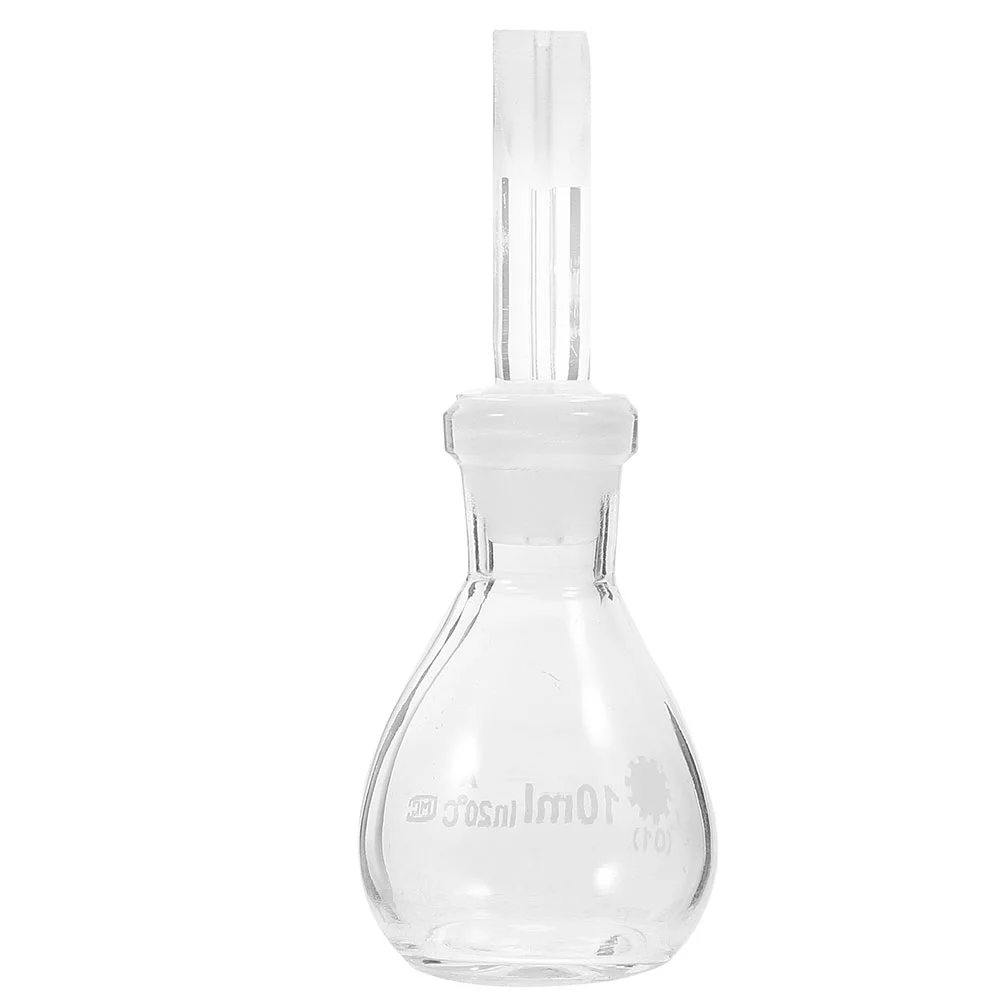 Density Bottle Laboratory Glass Pycnometer Reagent Storage Liquid Bottles with Stopper