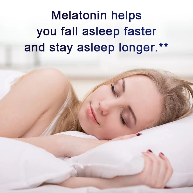 Alliwise Melatonin Anxiety Stress Relief Help Deep Sleep Save Relieve Insomnia for Audlt Middle-aged Elderly Healthy Sleep Time