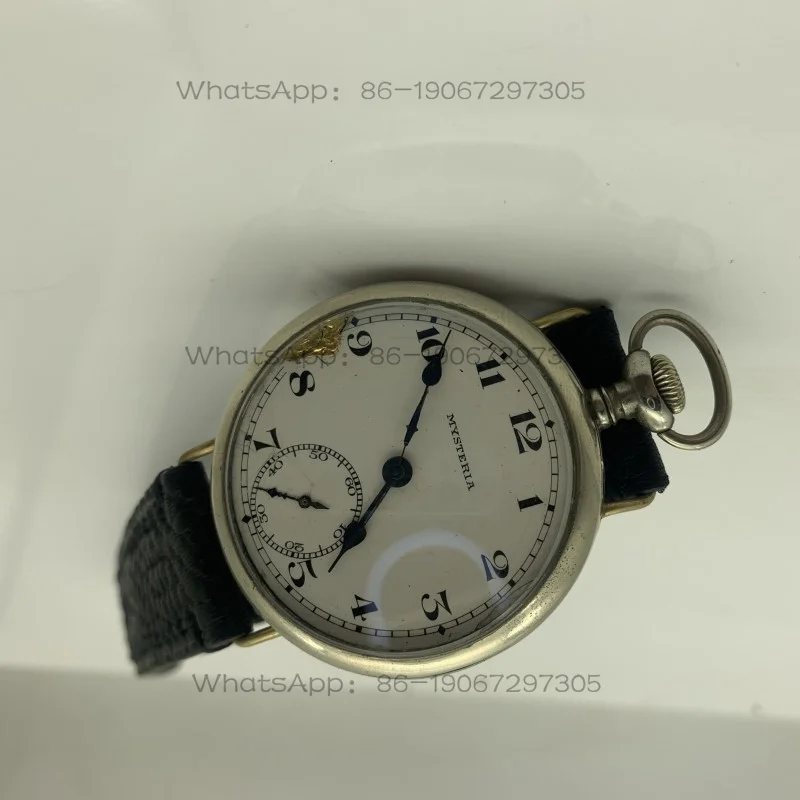Old Pocket Watch Changed To Watch Modified Watch Manual Mechanical Core Leather Strap