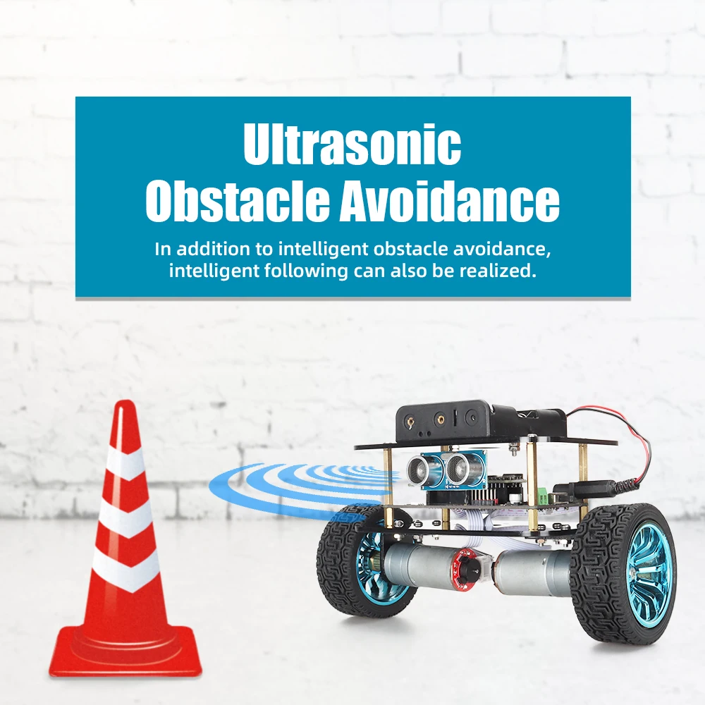 Kit di automazione elettronica intelligente più venduti per Kit di autobilanciamento di programmazione Arduino Kit robotico di bilanciamento professionale 2WD