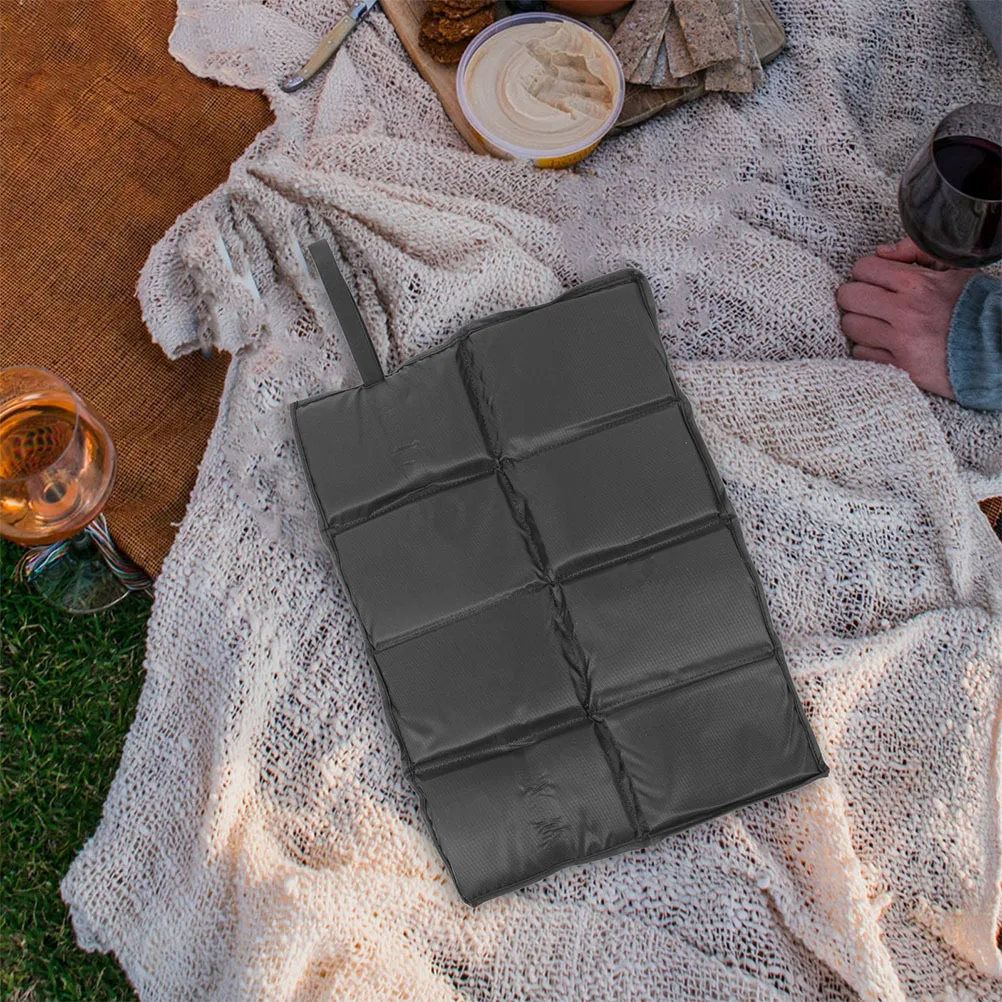 

2Pcs Folding Waterproof Chair Cushion Pads Elastic Strap Portable Camping Picnic Outdoor Seat Protector Chair Pads for Recliners