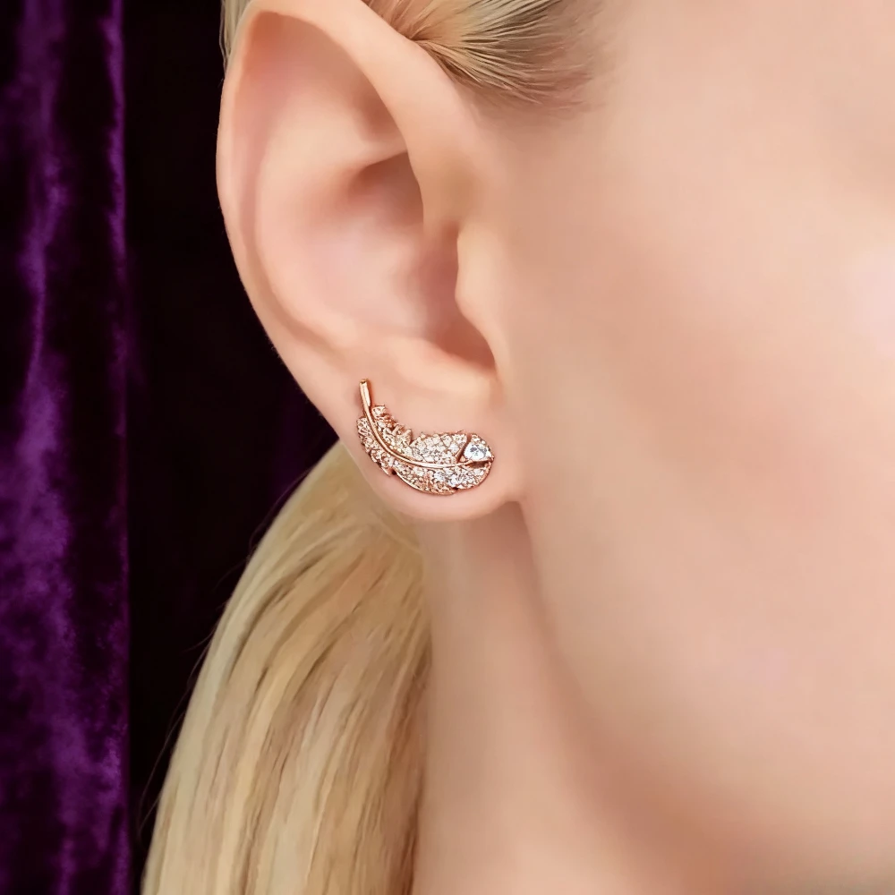 

Модные ювелирные изделия Pendientes de plumas 20225, украшенные из темпераментной структуры структуры будущего Día de San Valentín、