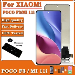 Pantalla LCD AMOLED de 6,67 pulgadas para Xiaomi Poco F3, digitalizador de Panel táctil con marco para pantalla POCOF3 M2012K11AG