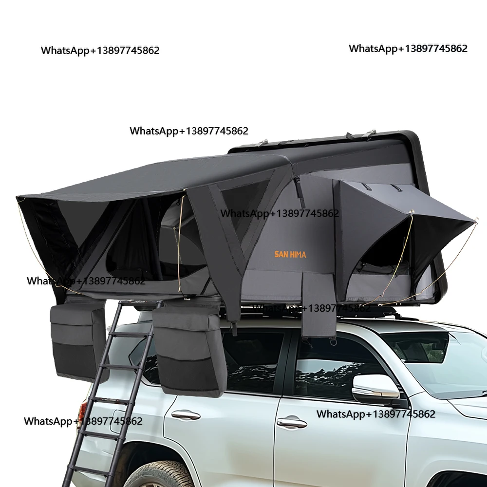 

Peiqi 4x4 Offroad Camping Essential: SAN HIMA Палатка на крыше для 3-4 человека — быстрое настройки, водонепроницаемая раскладушка с боковым открытием, твердая, из АБС-пластика She